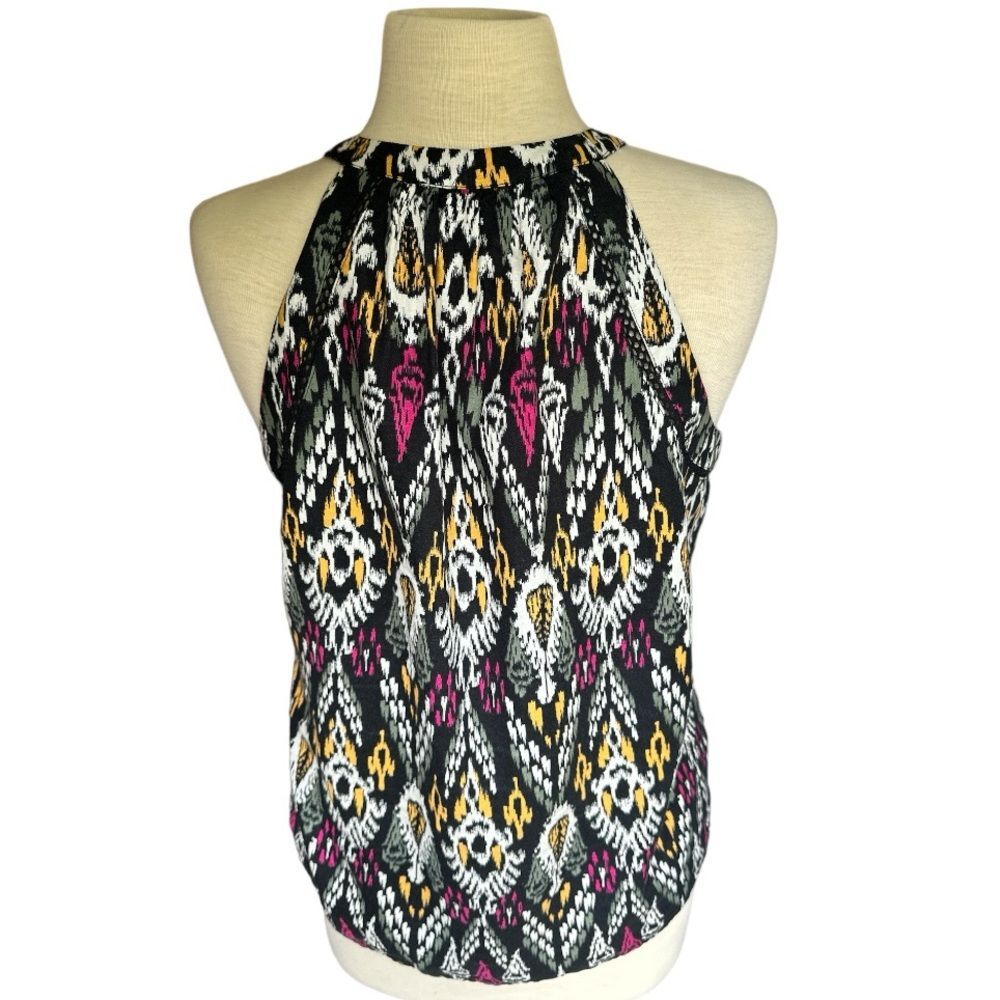 Loft Linen Blend Breathable Sleeveless Halter Top Size Medium - Picture 3 of 9
